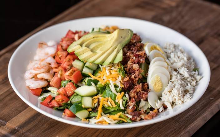 Order SEAFOOD COBB food online from Gordon Biersch store, New Orleans on bringmethat.com
