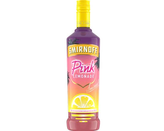 Order Smirnoff PINK LEMONADE, 750mL vodka (30.0% ABV) food online from Golden Ox Liquors store, Saint Augustine on bringmethat.com