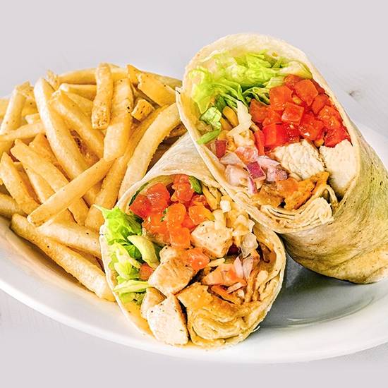 Order Cancun Chicken Wrap food online from Hurricane Grill & Wings store, Palm City on bringmethat.com