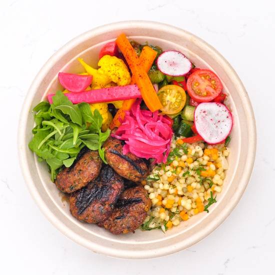 Order LAMB KOFTA BOWL food online from Abbale Telavivian Kitchen store, Miami Beach on bringmethat.com
