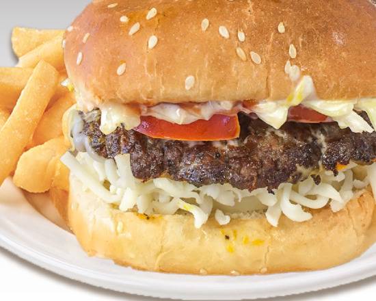Order Mozzarella Burger food online from La Shawarma store, Los Angeles on bringmethat.com
