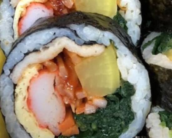 Order Squid Kimbap food online from Gangnam Korean Restaurant store, Jacksonville on bringmethat.com