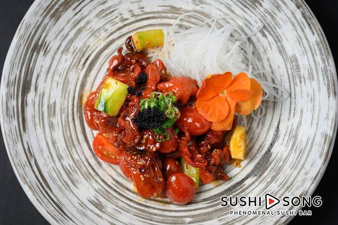 Order Baby Octopus Salad food online from Sushi Song Key West store, Key West on bringmethat.com