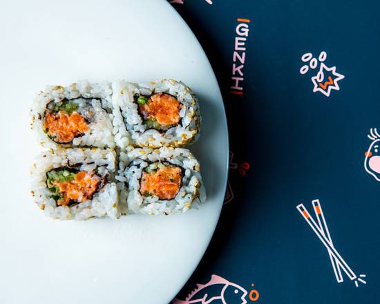 Order Salmon & Yuzu Roll 4pc food online from Krispy Rice store, Hanover on bringmethat.com