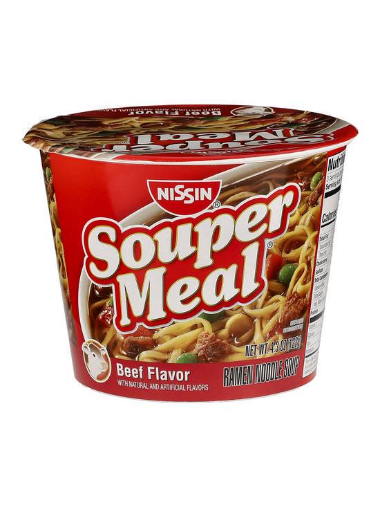 Order Souper Meal Beef Flavor Ramen Noodles 4.3 OZ food online from Chevron Extramile store, San Francisco on bringmethat.com