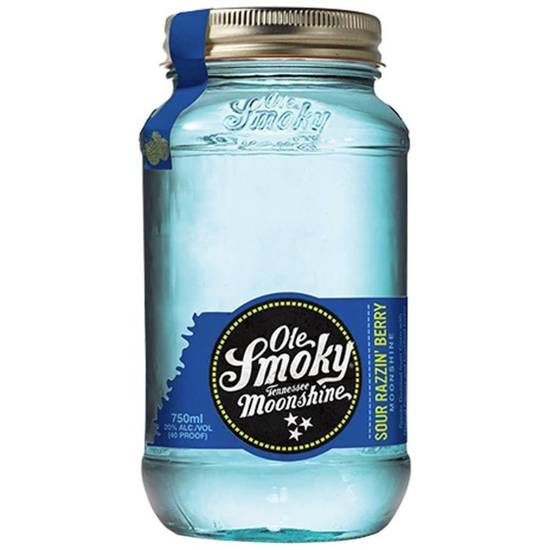 Order OLE SMOKY MOONSHINE  RAZZIN BERRY 750ML 20%ABV food online from Princess Liquors store, Port Saint Lucie on bringmethat.com