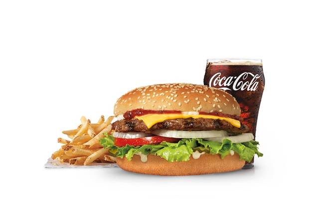 Order Famous Star® with Cheese Combo food online from Hardee 2915 store, Roanoke on bringmethat.com