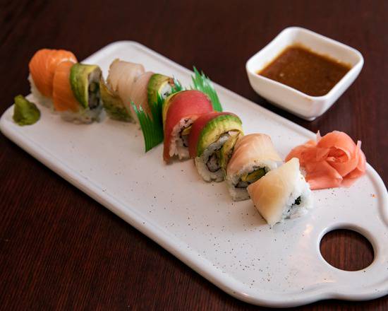 Order Rainbow Roll food online from Saito Japanese Steak store, Arlington on bringmethat.com