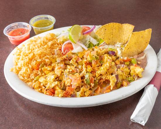 Order Huevos A La Mexicana food online from Los Burritos Tapatios store, Naperville on bringmethat.com