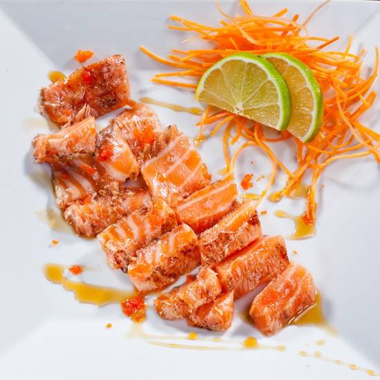 Order Salmon Toro Sashimi food online from Akashi Japanese Restaurant store, Miami on bringmethat.com