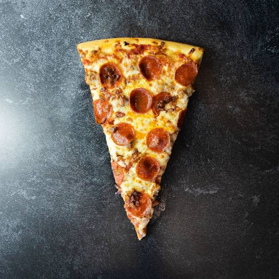 Order Meat Lovers Jumbo Slice food online from Slice Factory store, Chicago on bringmethat.com