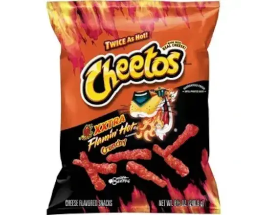 Order Cheetos - XXTRA Flamin Hot Crunchy 8 1/2 oz food online from Circle K store, Simi Valley on bringmethat.com