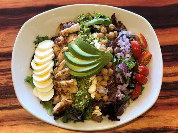 Order Nabil's Mid-East Feast w/Chicken food online from Kerbey Lane Cafe store, Austin on bringmethat.com