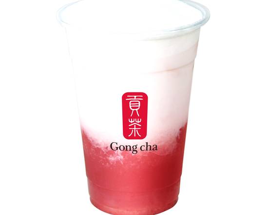 Order Strawberry Green Tea Latte food online from Poki Dc & Gong Cha store, Providence on bringmethat.com