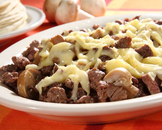 Order Steak, cheese & mushroom food online from Chihua Restaurant & Bar store, El Paso on bringmethat.com