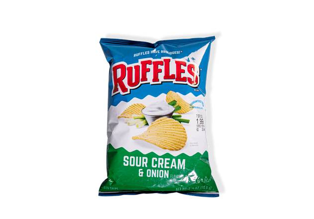 Order Frito Lay Ruffles Sour Cream Onion Chips 2.5oz food online from Wawa store, Downingtown on bringmethat.com