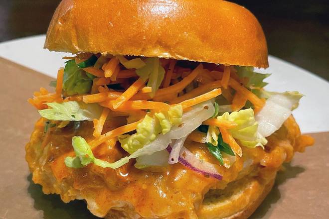 Order NASHVILLE HOT CHICKEN SANDWICH food online from Sullivan's store, Omaha on bringmethat.com