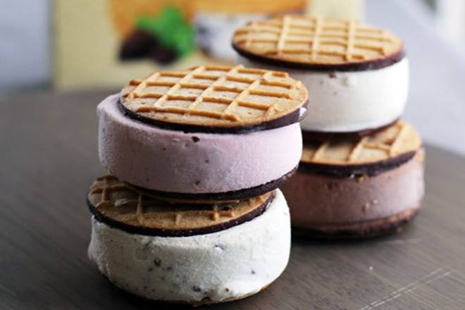 Order tillamook waffle cone sandwich food online from Little Big Burger store, Portland on bringmethat.com