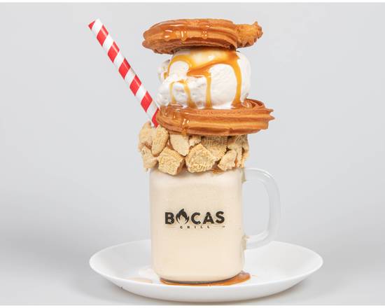 Order Dulce de Leche Churro Milkshake food online from Bocas Grill store, Miami on bringmethat.com