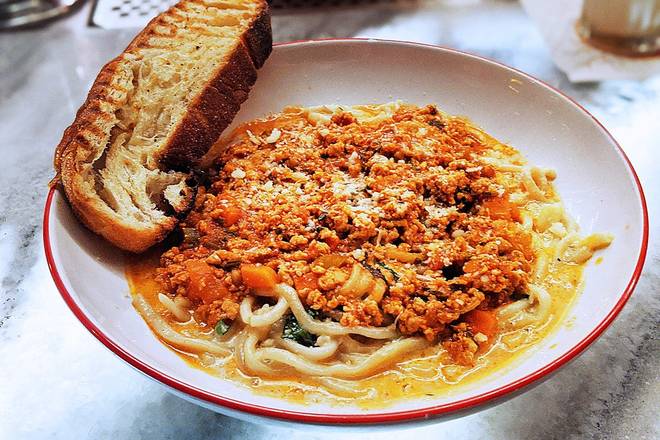 Order Chicken Bolognese Bucatini food online from Founding Farmers Tysons store, Providence on bringmethat.com
