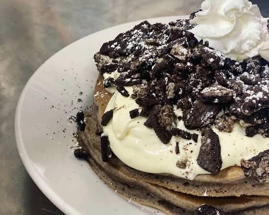Order Oreo Cheesecake Pancakes food online from Guieb Cafe store, Wahiawa on bringmethat.com
