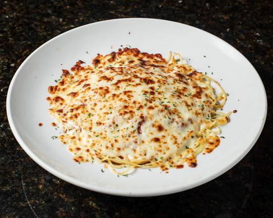 Order Baked Spaghetti with Meat Sauce food online from Mario Italian Restaurant store, Ashland on bringmethat.com