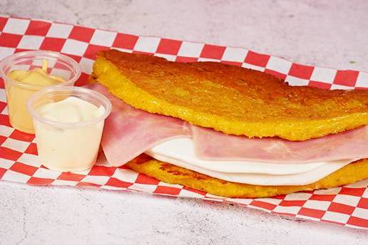 Order Cachapa Mixta food online from Venezuelan house store, Miami on bringmethat.com