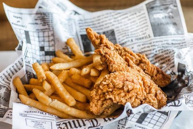 Order Flounder Basket food online from Hook & Reel Cajun Seafood store, Killeen on bringmethat.com