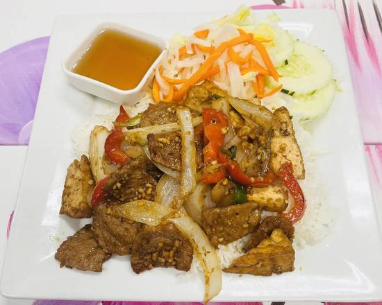 Order V15. Lemongrass Veggie Chicken and Tofu food online from Pho Binh Minh store, Maple Valley on bringmethat.com
