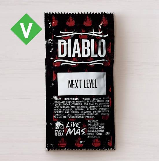 Order Diablo Sauce Packet food online from Taco Bell store, Spanaway on bringmethat.com