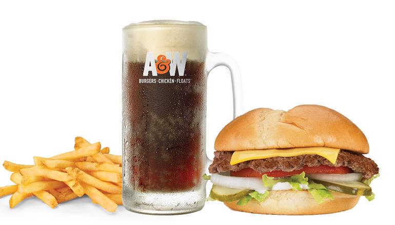 Order Cheeseburger food online from A&Amp;W store, Lakewood on bringmethat.com