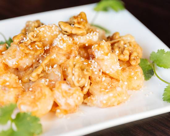 Order 743.  Honey Walnut Shrimp food online from Shanghai Rose Chinese Dim Sum store, Studio City on bringmethat.com