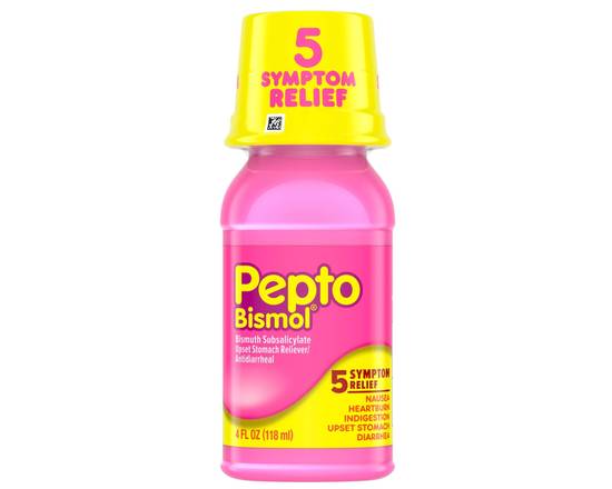 Order Pepto Bismol Orig Liq 4 oz food online from Trumbull Super Stop store, Trumbull on bringmethat.com