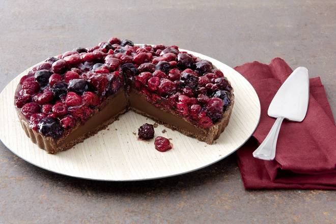 Order  Chocolate Mixed Berry Tart Slice food online from Lb Cake Stop store, Baldwin Park on bringmethat.com