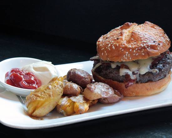 Order Floozy Burger food online from The Tin Table store, Seattle on bringmethat.com
