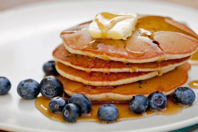 Order Plain Buttermilk Pancakes food online from Moonlite Diner store, Fort Lauderdale on bringmethat.com