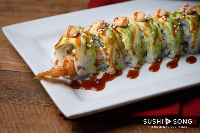 Order Dragon House Roll food online from Sushi Song Key West store, Key West on bringmethat.com