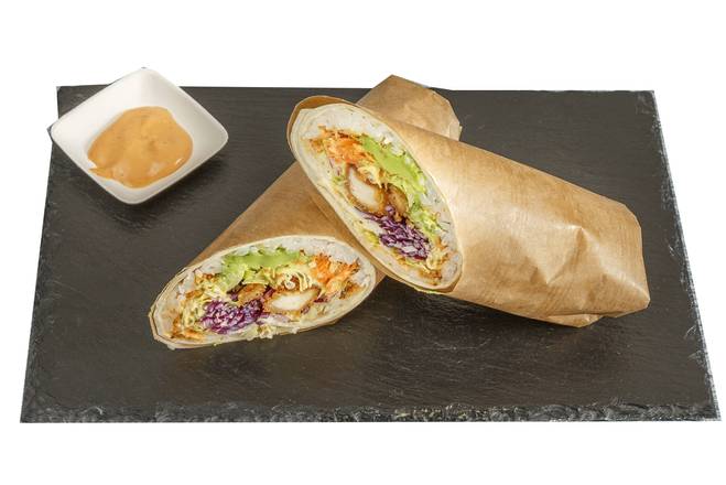 Sushi burrito poulet