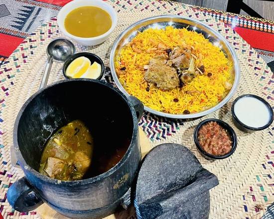 Order بورمه لحم مع المرق| Meat Burma With Soup (Meat Burma) food online from House Of Mandi store, Anaheim on bringmethat.com