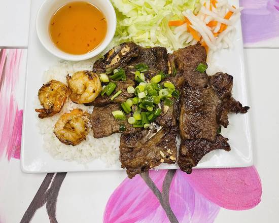 Order C4. Grilled Beef Short Ribs And Shrimp food online from Pho Binh Minh store, Maple Valley on bringmethat.com