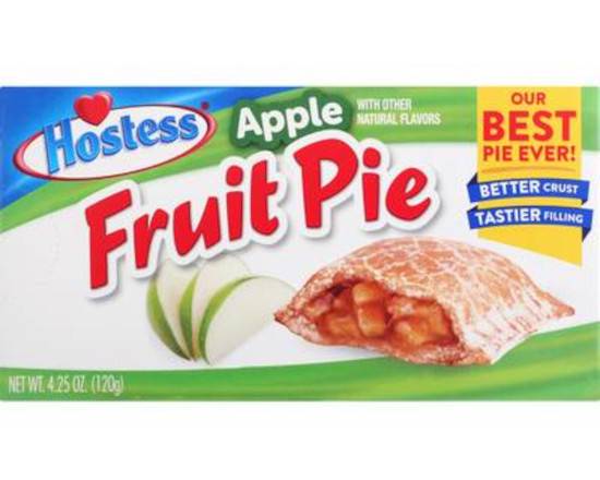 Order Hostess Apple Fruit Pie Single Serve, 4.25 oz food online from Trumbull Super Stop store, Trumbull on bringmethat.com