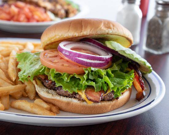 Order World Class Bacon Cheeseburger food online from Brookside Diner store, Tulsa on bringmethat.com