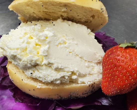 Order Plain Cream Cheese (1/2 LB) food online from Long Island Bagel Cafe store, Bellmore on bringmethat.com