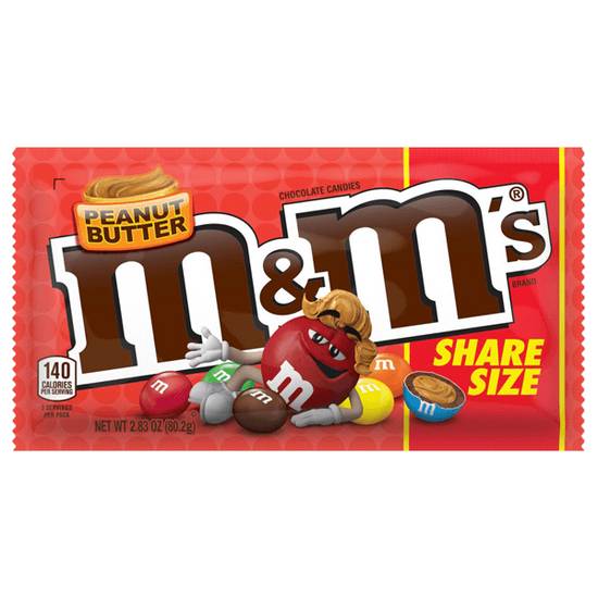Order M&M's Peanut Butter Share Size 2.83oz food online from Casey store, Carter Lake on bringmethat.com