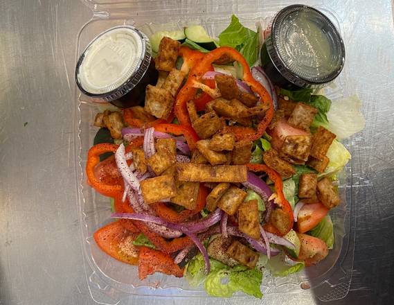 Order Fattoush Salad food online from Habeeb Grill By Pita Grill And Creperie store, Franklin on bringmethat.com