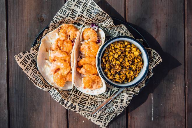 Order Boom Boom Shrimp Tacos food online from Walk-On Sports Bistreaux store, Tallahassee on bringmethat.com