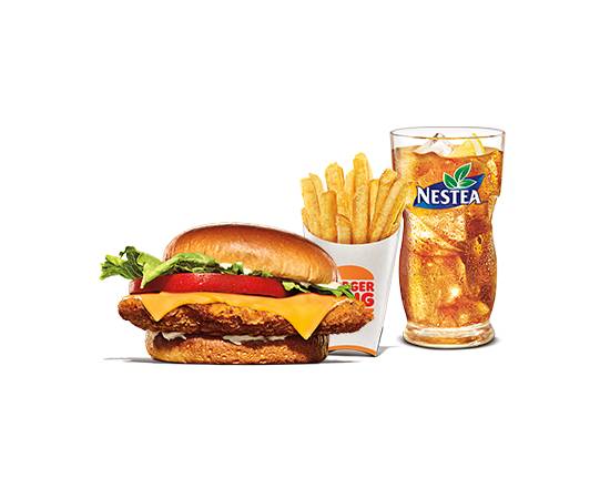 Crispy Chicken Sandwich with Cheese Meal