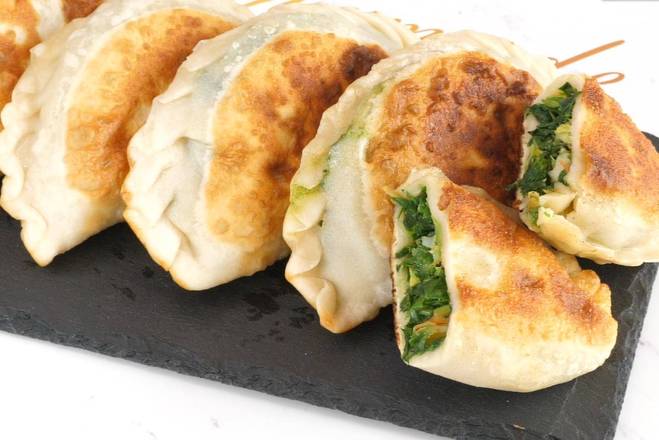 Order 2.7 Chive Egg Pancake (2pc)    韭菜盒子 food online from Shandong Bao House store, Seattle on bringmethat.com