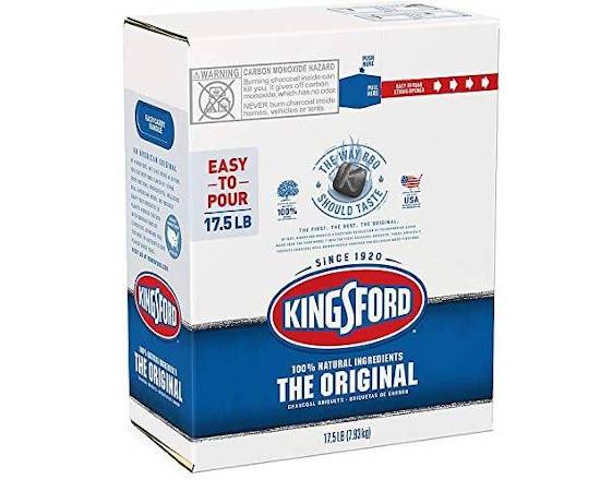 Order Kingsford Original Charcoal Briquettes, Easy-to-Open, Easy-to-Carry Package, BBQ Charcoal for Grilling – 17.5 Pounds (Easy-to-Carry) food online from Turbo Merce store, Alpharetta on bringmethat.com