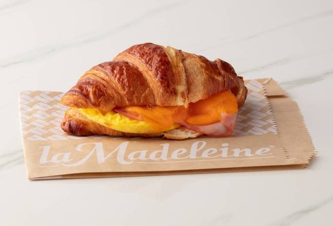 Order Egg, Cheese & Bacon Breakfast Croissant Sandwich food online from La Madeleine store, Cleburne on bringmethat.com